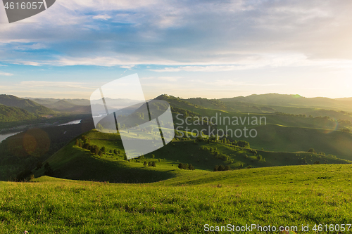 Image of Beauty dawn in the mountains