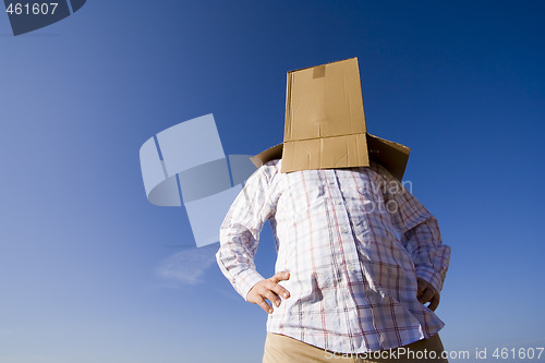 Image of cardboard head