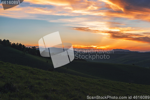 Image of Beauty dawn in the mountains