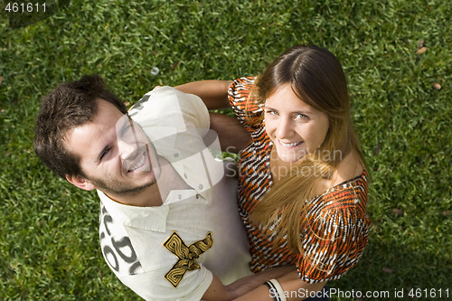 Image of Romantic couple outdoor