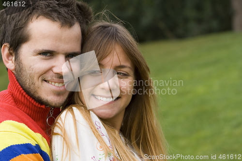 Image of Romantic couple outdoor