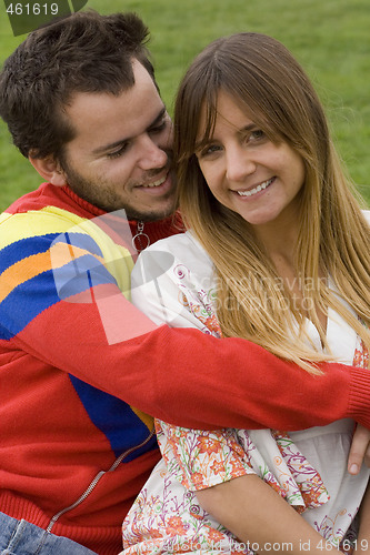 Image of Romantic couple outdoor