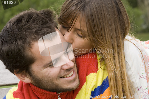 Image of Romantic couple outdoor