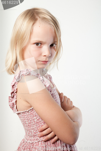 Image of Portrait of a young teenager girl in studio