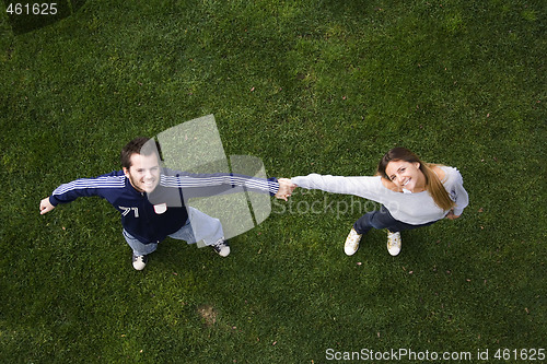 Image of Romantic couple outdoor