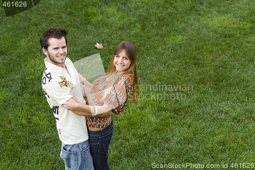 Image of Romantic couple outdoor