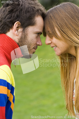 Image of Romantic couple outdoor