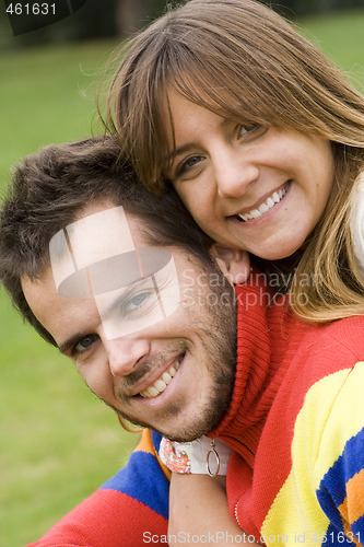 Image of Romantic couple outdoor