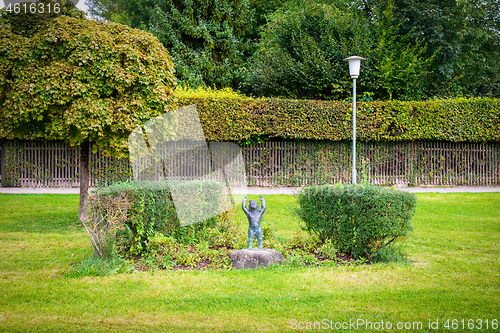 Image of figure in a park Tutzing Bavaria Germany