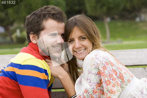 Image of Romantic couple outdoor