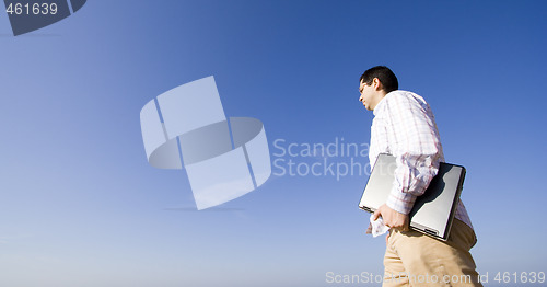 Image of working outdoor
