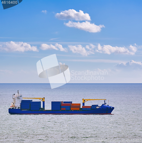 Image of Container Ship in the Sea
