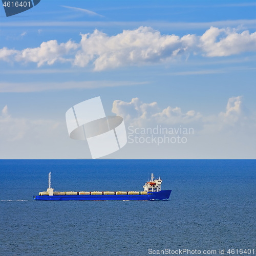Image of Container Ship in the Sea