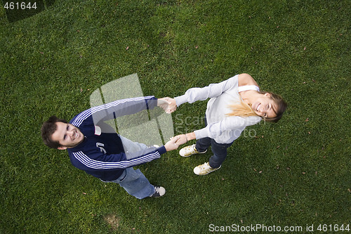 Image of Romantic couple outdoor