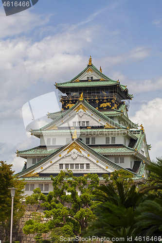 Image of Osaka Castle in Osaka, Famous Place in Japan