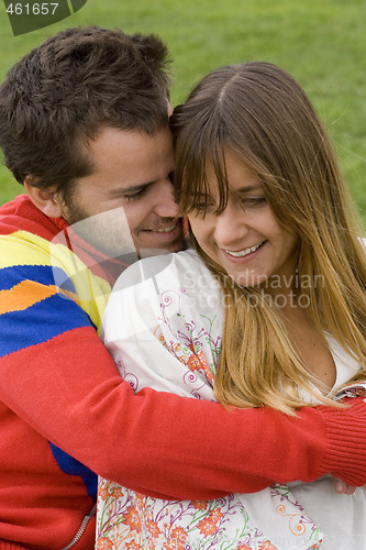 Image of Romantic couple outdoor