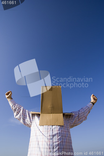 Image of cardboard head