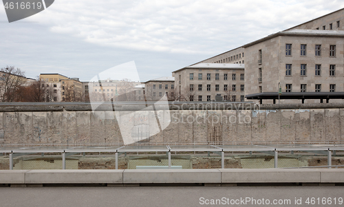 Image of Berlin, Germany - december 30: Ruined building of SS headquarter