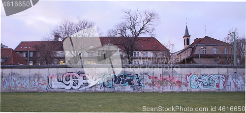 Image of Berlin, Germany, 30.12.2019. Remains of the well known Berlin-wa