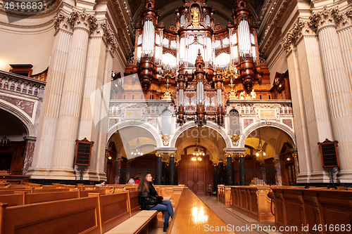 Image of BERLIN, GERMANY, JANUARI 1, 2020: Inside Berlin Cathedral. Decor