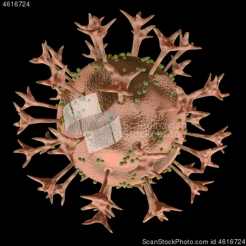 Image of virus cells