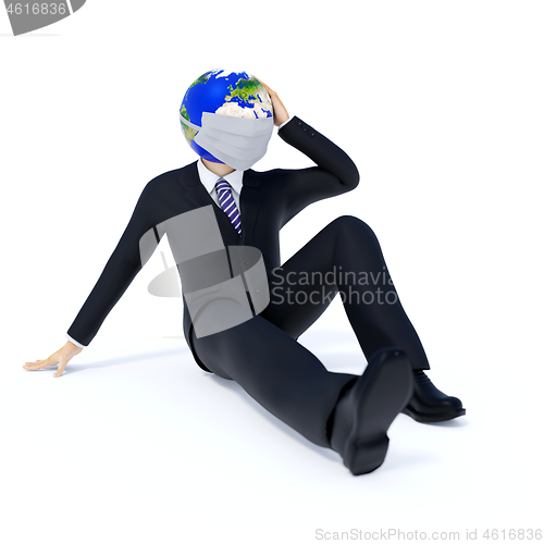 Image of Man Earth wearing a mask