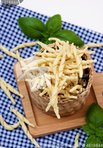 Image of Raw Homemade Trofie Pasta