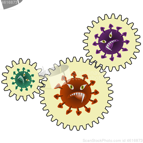 Image of Gear and Virus
