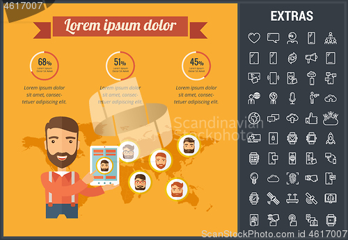 Image of Mobility infographic template, elements and icons.