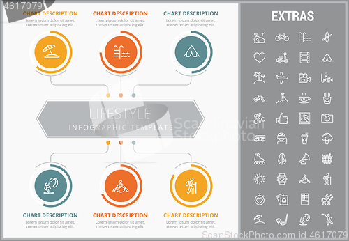 Image of Lifestyle infographic template, elements and icons