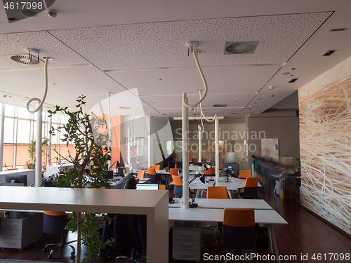 Image of busy coworking office space