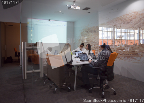 Image of Startup business team at a meeting