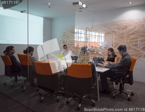 Image of Startup business team at a meeting