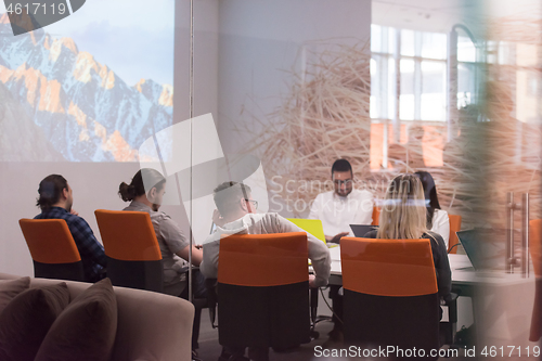 Image of Startup business team at a meeting