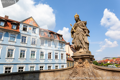 Image of statue of Kunigunde of Luxembourg in Bamberg Germany