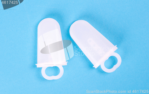 Image of Popsicle ice lolly form molds isolated