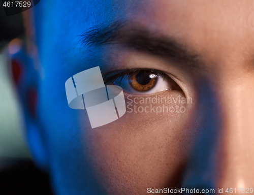 Image of close up of asian male face