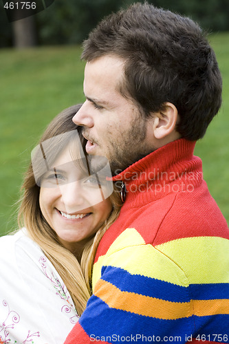 Image of Romantic couple outdoor