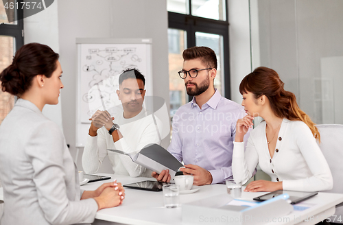 Image of recruiters having job interview with employee