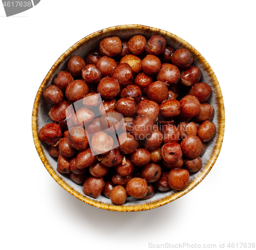 Image of bowl of boiled gray peas