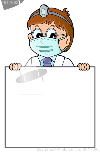 Image of Doctor holding blank panel topic image 1