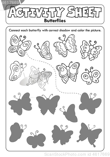 Image of Activity sheet butterflies 1