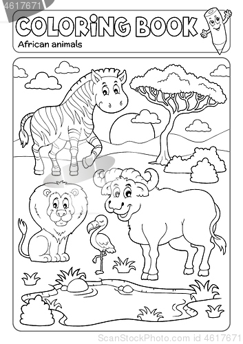 Image of Coloring book African fauna 5