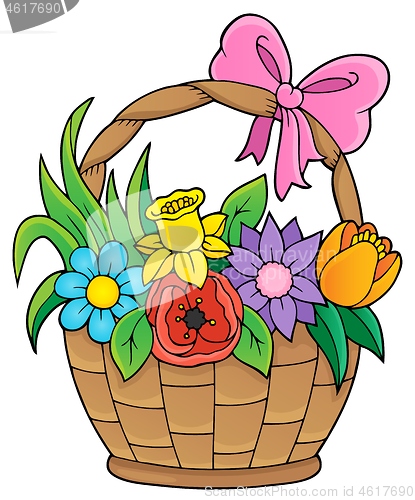 Image of Flower basket theme image 1