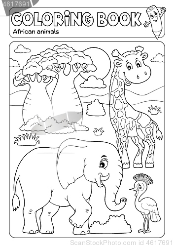 Image of Coloring book African fauna 3