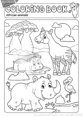 Image of Coloring book African fauna 4