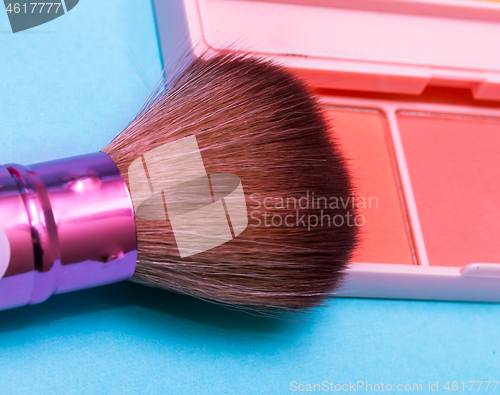 Image of Makeup Brush Represents Glamour Applicator And Brushes 