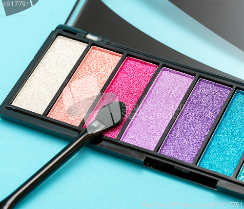 Image of Eye Shadow Brush Indicates Make Ups And Cosmetology 