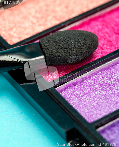 Image of Eye Shadow Makeup Shows Beauty Product And Cosmetic 