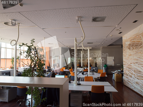 Image of busy coworking office space